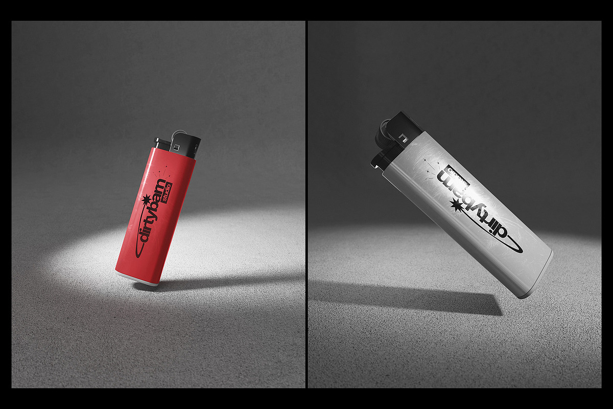 3D Lighter Mockup, a Merchandise Mockup by Dirtybarn (Photo 2 of 4)