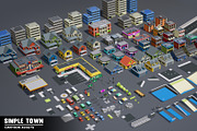 Simple Town - Cartoon City Assets, an Environmental 3D Model by Simple Assets (Thumbnail 11 of 13)