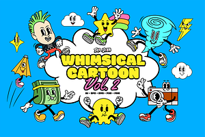 Whimsical Cartoon Vol.2, an Illustration by The Isian