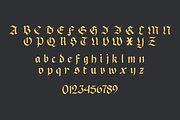 Black Sultanah Blackletter font, a Blackletter Font by WAP (Thumbnail 3 of 4)