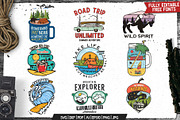 Retro Camp Badges Logos. Part 4, a Branding & Logo Template by JeksonGraphics (Thumbnail 3 of 11)