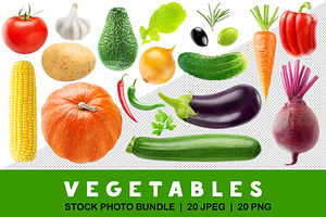 20 fresh vegetables