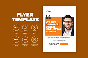 Marketing Agency Professional Flyer, a Flyer Template by Saman Osama