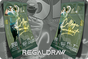 Golf College Tournament Sport Flyer, a Flyer Template by regalDRAW (Thumbnail 2 of 4)