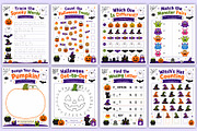 Halloween Fun Activity Book Kdp, a Stationery Template by Mustafiz (Thumbnail 3 of 5)
