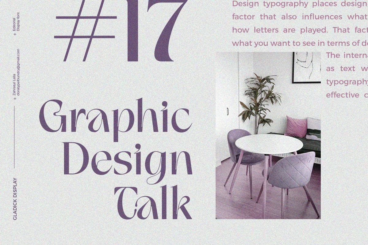 Gladick - Modern Typeface, a Serif Font by Dora Typefoundry (Photo 16 of 28)