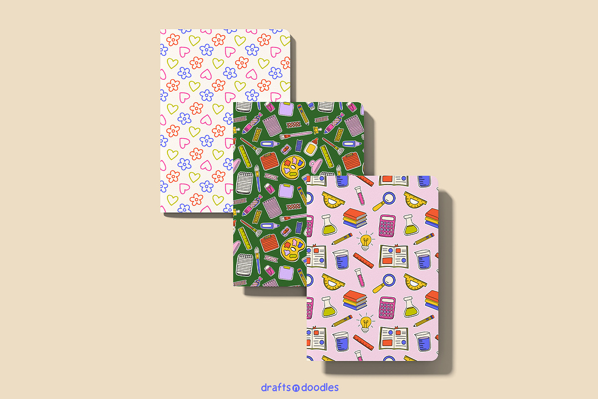 Back to School Clipart and Patterns, an Education Illustration by Drafts n Doodles (Photo 14 of 14)