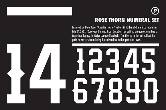 Rose Thorn Numeral Set preview 7