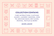 Care Instructions Line Icons, an Outline Icon by Made by Made (Thumbnail 2 of 8)