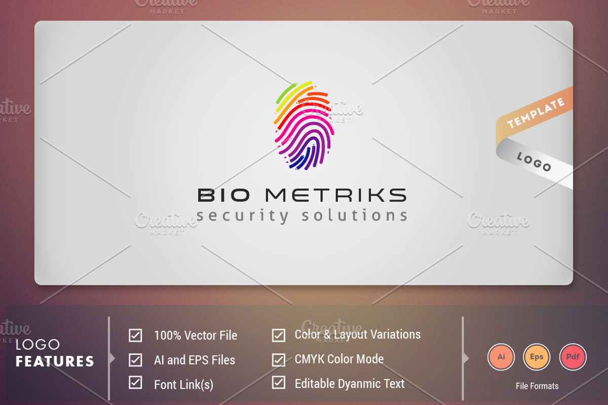 BioMetriks - Logo Template, a Branding & Logo Template by DynamikMedia (Photo 1 of 5)
