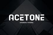 Acetone – Futuristic Font, a Font by Typefactoryco (Thumbnail 1 of 10)