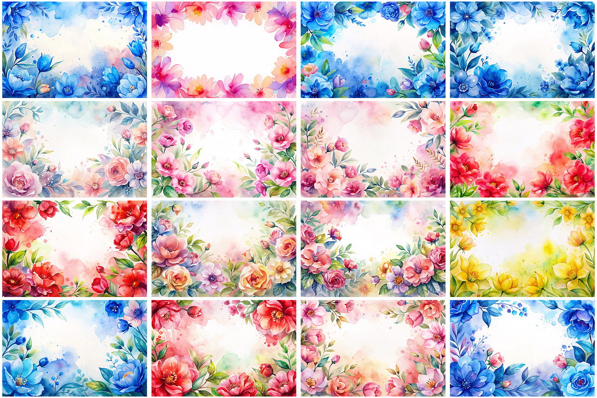Wedding Flowers Frame Background, a Background Graphic by Forhadx5 (Photo 4 of 7)