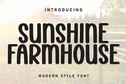 Sunshine Farmhouse | Script Font, a Script Font by Scratchones (Thumbnail 1 of 8)