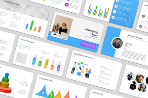 Marketing Plan PowerPoint Template, a Presentation Template by Design Vault
