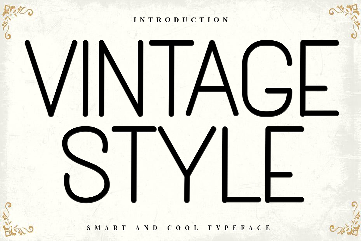 Vintage Style, a Sans Serif Font by InermediaSTUDIO (Photo 1 of 8)