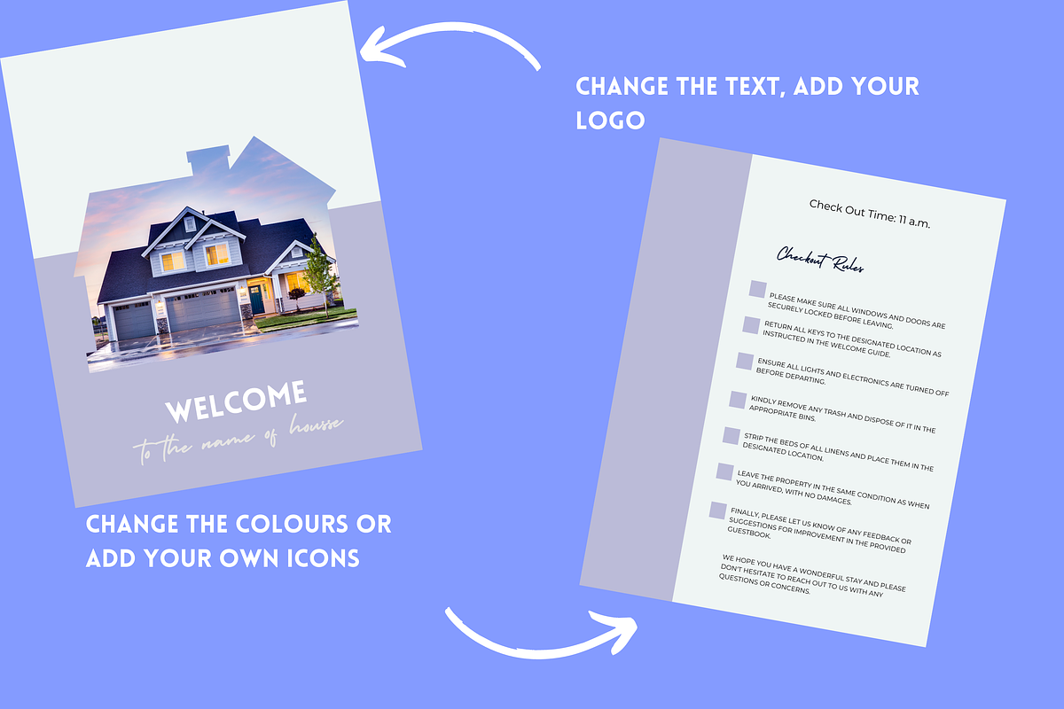 Airbnb guestbook: Airbnb Host Canva, a Branding & Logo Template by Iampaulrose (Photo 3 of 3)