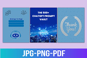 The 500+ ChatGPT Prompt Vault, a Stationery Template by Designmela01 (Thumbnail 3 of 5)