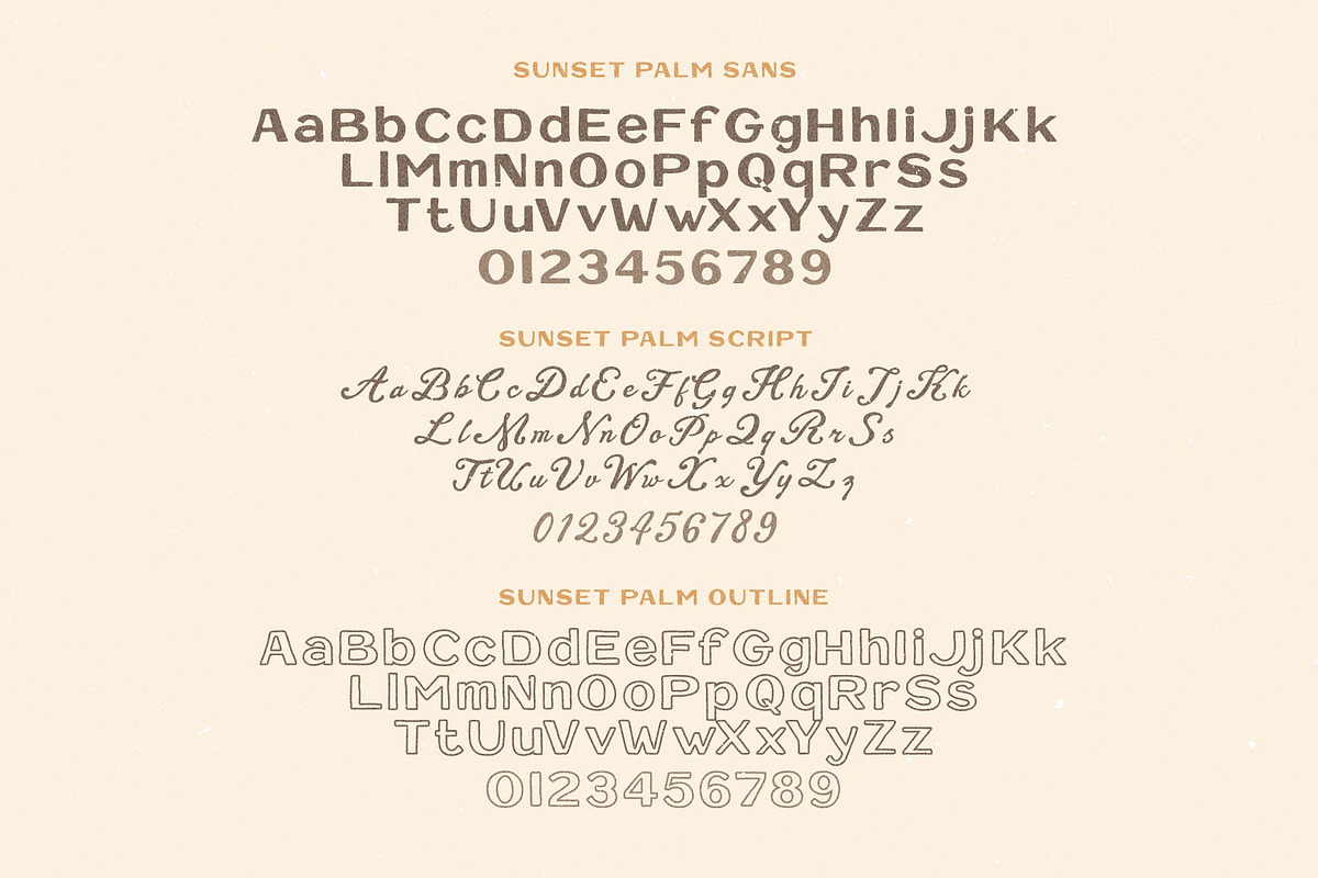 Sunset Palm; Vintage Fonts, a Handwritten Font by Eko Bimantara (Photo 19 of 19)