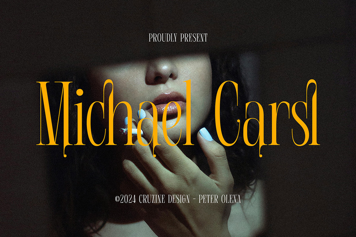 Michael Carsl Condensed Serif, a Serif Font by Cruzine (Photo 1 of 8)