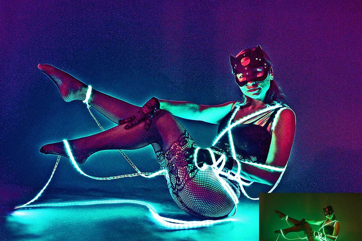 Cyberpunk Style Artwork Ps Action, an Action Add-On by Studio Retouch (Photo 12 of 14)