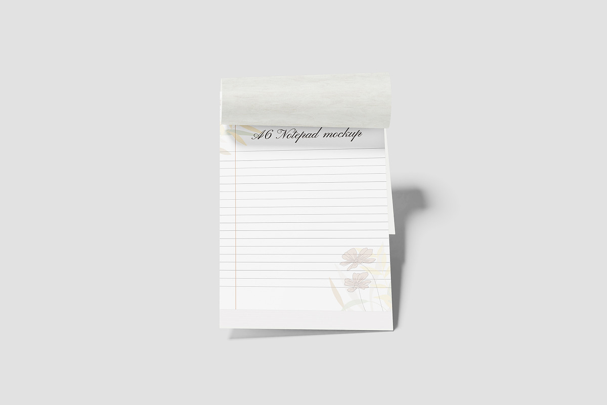 A6 NOTEPAD MOCKUP, a Print Template by NyakBiett (Photo 2 of 11)
