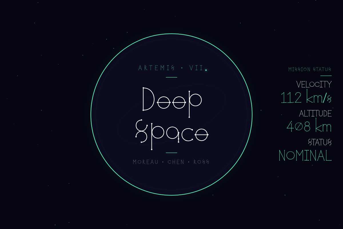 Orbit — Constellation Display Font, a Handwritten Font by Lettra Studio (Photo 6 of 18)