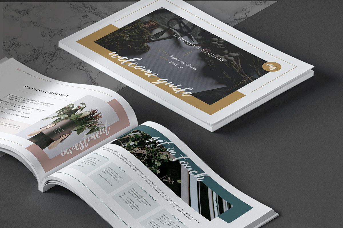 HAZELWOOD | Welcome Guide Canva, a Presentation Template by Marigold Studios (Photo 4 of 8)