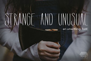 Strange and Unusual Font, a Font by I'm Knot Tangled (Thumbnail 1 of 8)