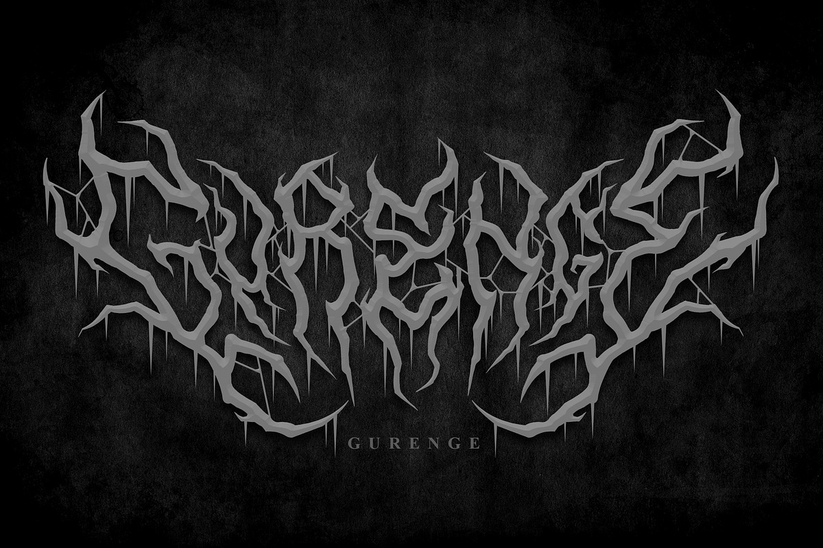 Onerock | Black Metal Font Vol.6, a Blackletter Font by Madhaline Studio (Photo 9 of 18)