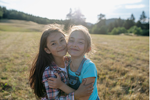 Young girl best friends spending, a Person Photo by HalfPoint
