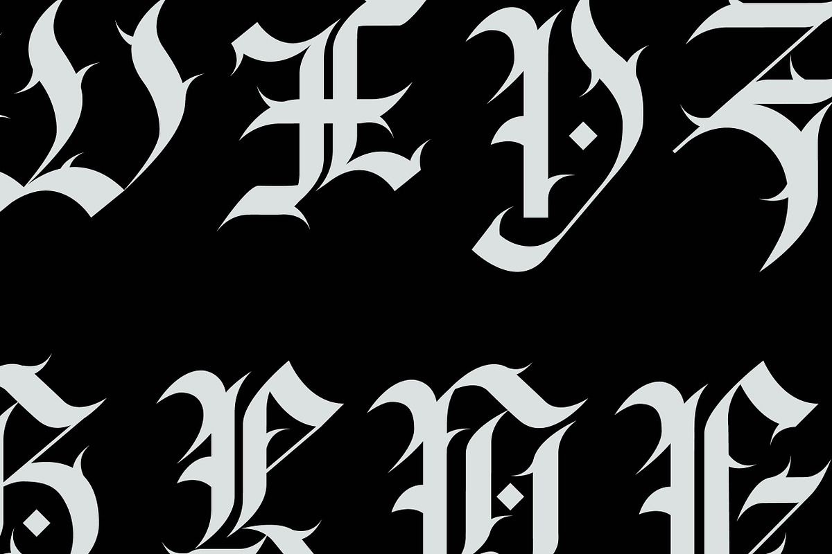 Somnia BlackLetter Typeface, a Blackletter Font by Chun (Photo 2 of 16)