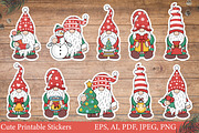 Christmas gnome stickers, a Person Illustration by Mary-Mihh (Thumbnail 1 of 3)