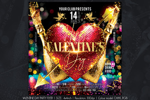 Valentine Day Party Flyer