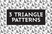 3 Seamless Triangle Patterns Vectors, a Pattern Graphic by Scribbles & Snippets (Thumbnail 1 of 4)