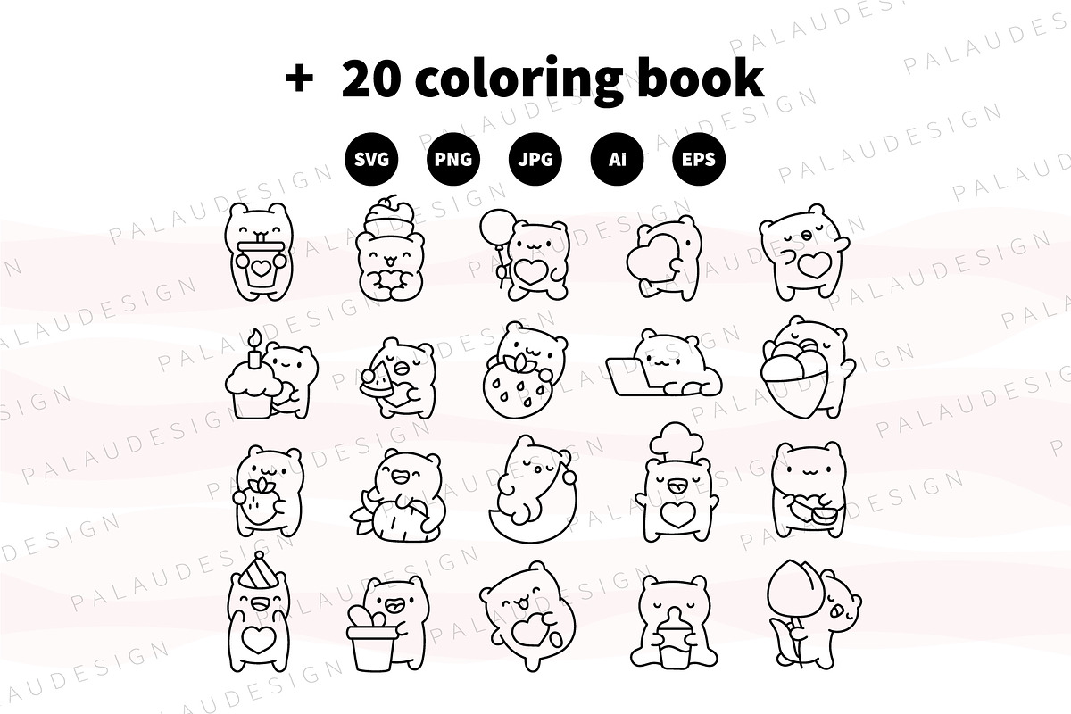 Bear Love Characters, an Animal Illustration by Palau (Photo 9 of 10)