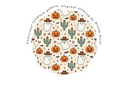 Spooky Halloween Seamless Pattern, a Texture Illustration by DreamPrint404 (Thumbnail 3 of 3)