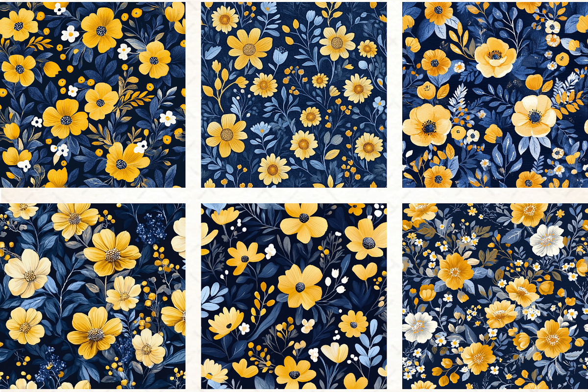 Flowers Seamless Pattern, a Pattern Graphic by DreamCafeArt (Photo 3 of 3)