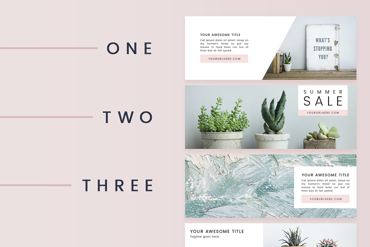 Light Facebook Cover Templates, a Social Media Template by Kimi Kinsey (Photo 3 of 4)