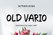 Old Vario Sans Handwritten Font, a Handwritten Font by Gumrega Studio (Thumbnail 1 of 6)
