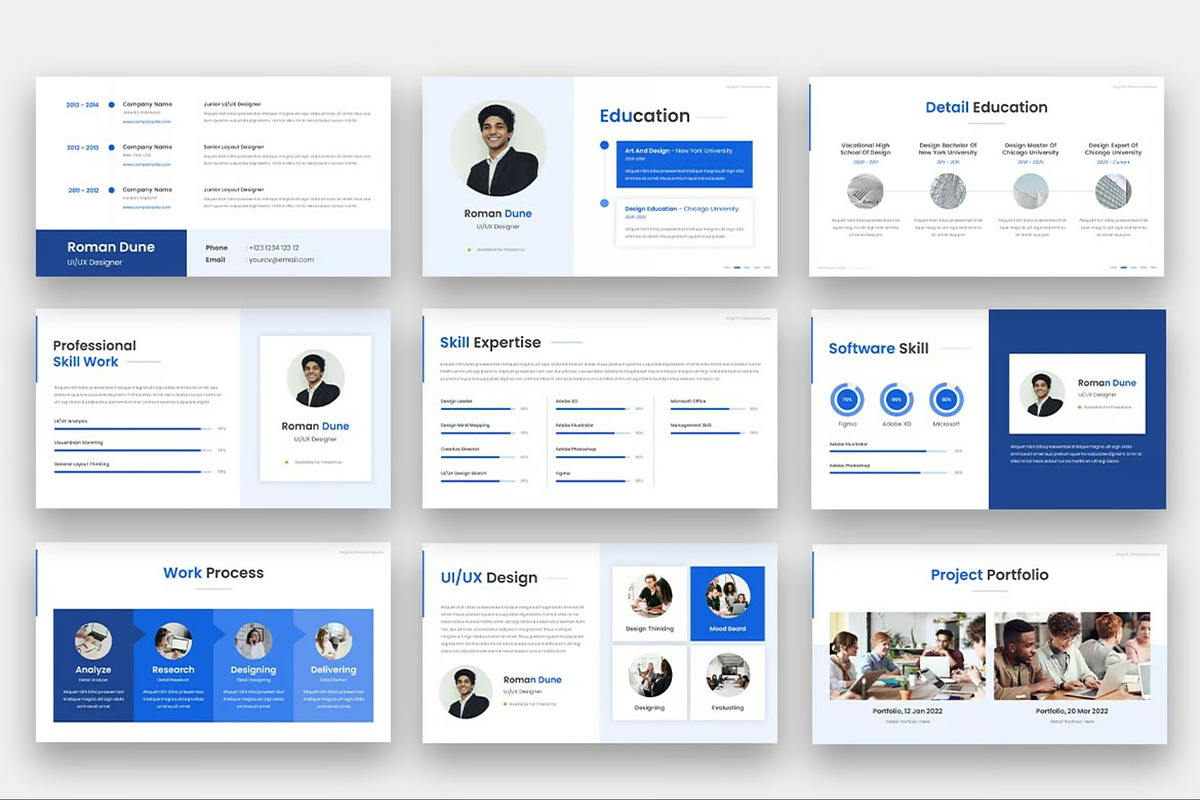 Yourcv - Personal Resume GSlides, a Presentation Template by Fit-tee (Photo 2 of 4)