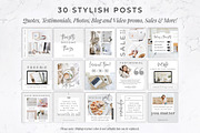 Instagram Template Bundle | Linen, a Social Media Template by Thirty One Palms Studio (Thumbnail 3 of 12)