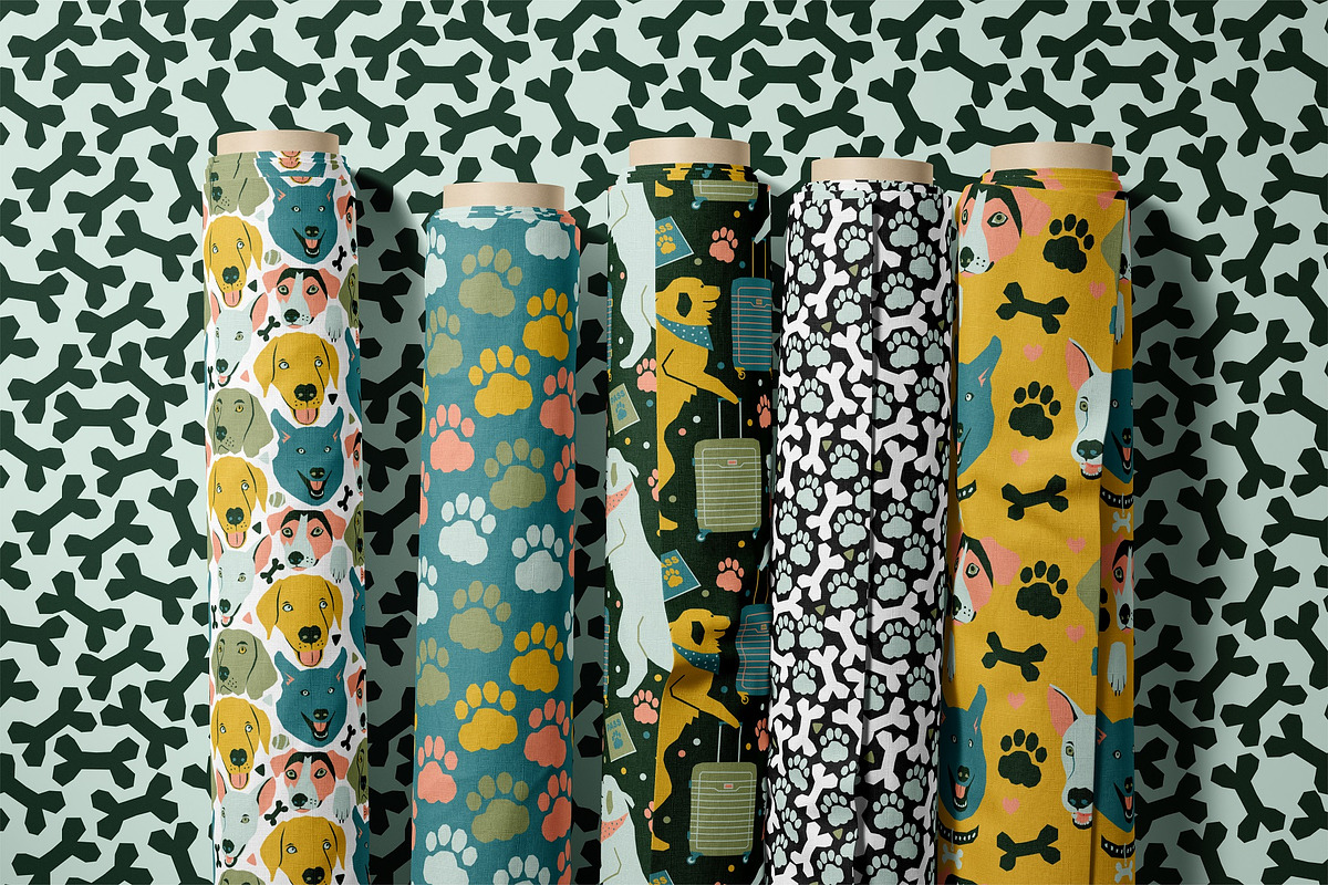 Dogs Life Patterns & Characters, a Pattern Graphic by MarynArts (Photo 5 of 5)