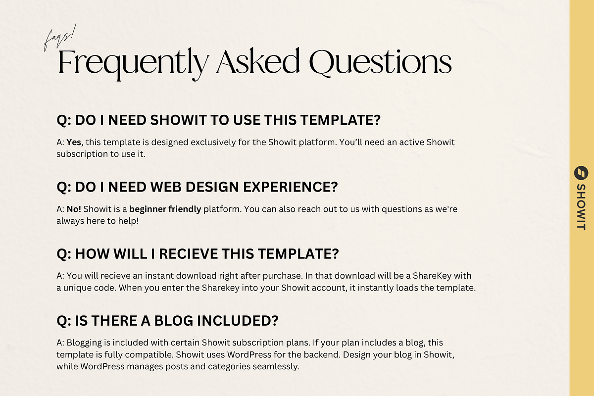 Bold Yellow Showit Agency Template, a Squarespace Template by Breah Designs (Photo 9 of 10)