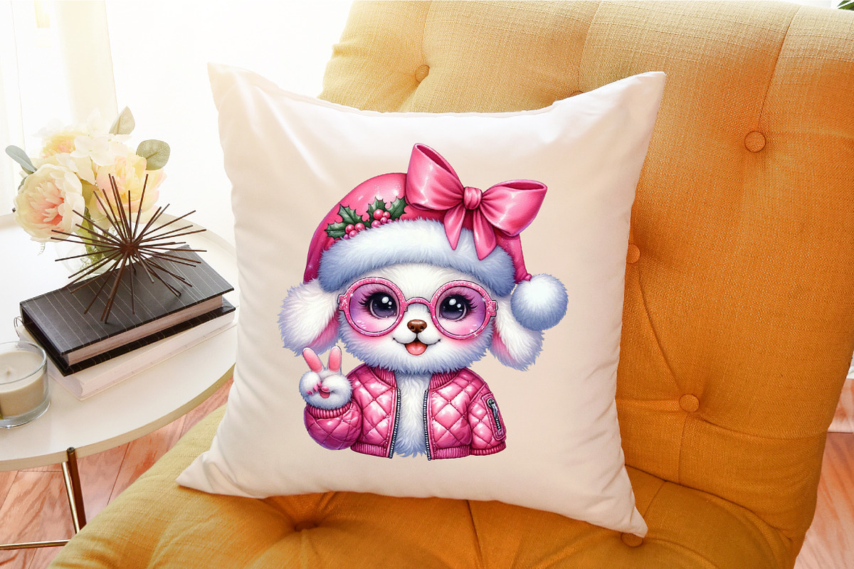 Watercolor Christmas Dog PNG, an Illustration by Sublimation Artist (Photo 8 of 9)