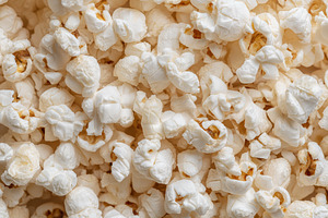 Popped popcorn texture, a Food & Drink Photo by Mockup Bureau