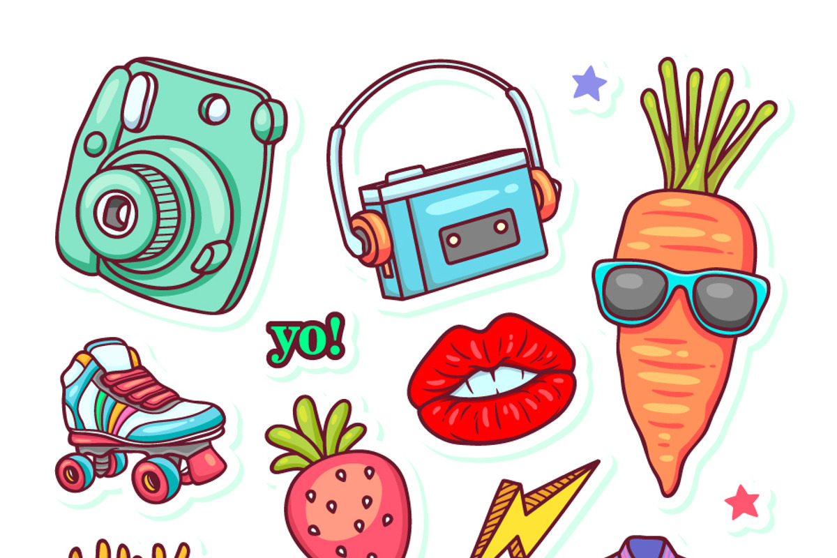 70 Design Cricut Stickers Bundle, an Illustration by Daily Studio (Photo 3 of 7)