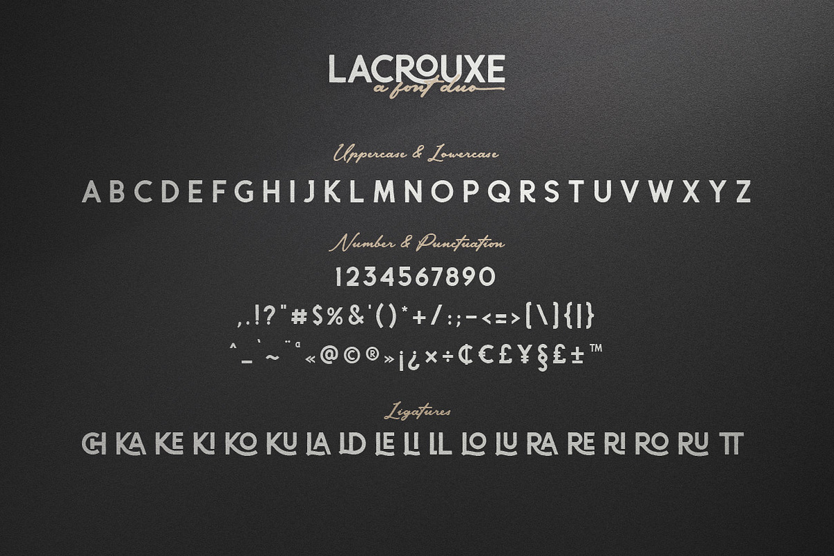 Lacrouxe | Font Duo, a Sans Serif Font by Ariya Works (Photo 7 of 9)