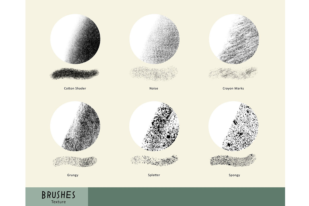 Procreate Texture Brush & Stamp Pack, a Brush Add-On by essillustration (Photo 7 of 17)