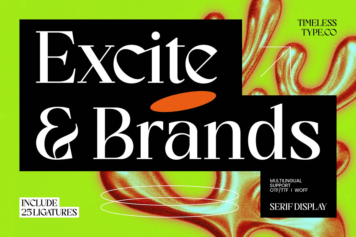 Excite Brands Modern Editorial Serif, a Serif Font by timelesstype.co (Photo 1 of 10)