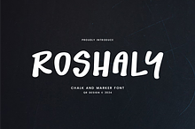 Roshaly - Chalk & Marker Font
